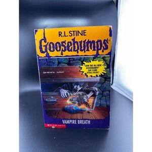 Goosebumps Vampire Breath RL Stine 1996 1st Edition Scholastic Apple Fiction #49
